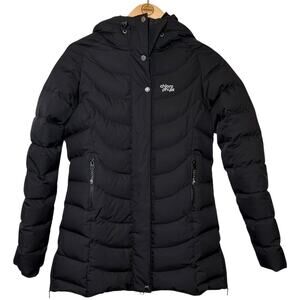 Chlorophylle Women’s 100% Genuine Goose Down Ski Winter Puffer Coat Black Sz M